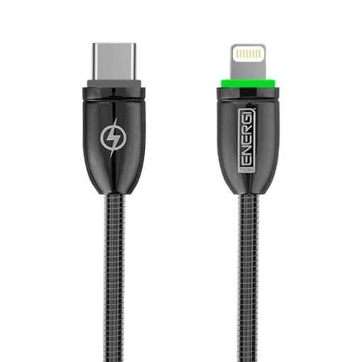 Tech Energi Apple PD USB-C to MFi Lightning 8-Pin Cable (Up to 60W) - 1.2 Metre - Black - Image 2