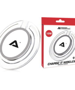 Advanced Accessories CHARGE-iT Wireless 10W Qi Standard Charger - White