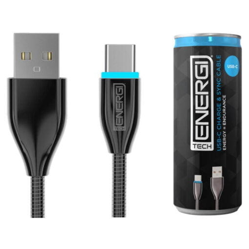 Tech Energi USB-C Cable - 1.2 Metres - Black