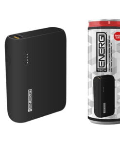 Tech Energi® TE100 PD (Power Delivery) QC 3.0 (Quick Charge) 10000mAh Power Bank On the Go - Black