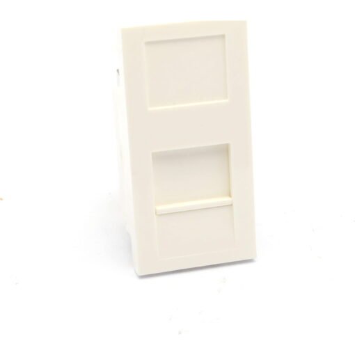 Excel Plus Flat Shutter For Keystone Jack 25 x 50mm - White