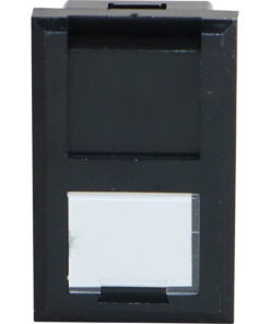 Excel 6C Flat Shutter For Keystone Jack - Black