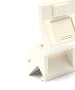 Excel Angled Shutter For Keystone Jack 25mm x 50mm - White