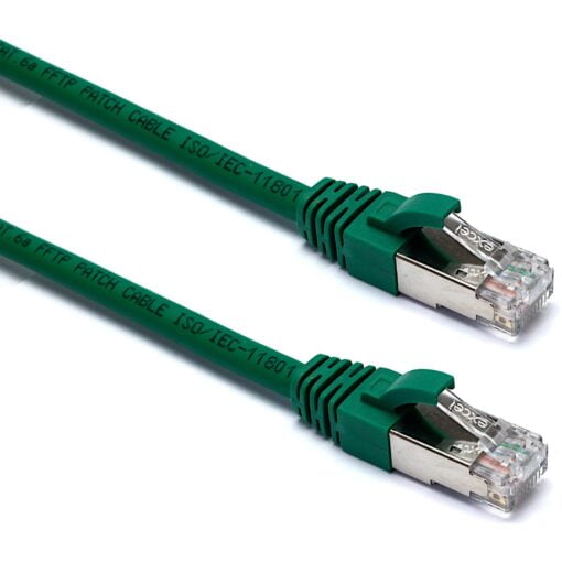 Excel Category 6A Patch Lead F/FTP Shielded LS0H Blade Booted 2m