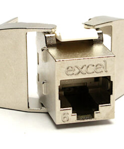 Excel Cat6 FTP Screened Keystone Jack Toolless Silver