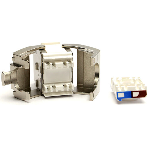Excel Cat6 FTP Screened Keystone Jack Toolless Silver - Image 2