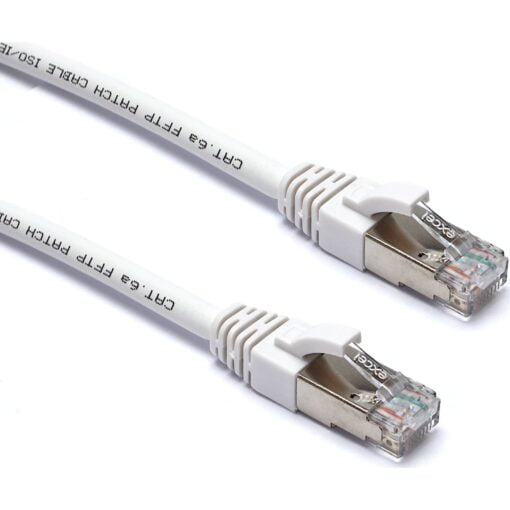 Excel Category 6A Patch Lead F/FTP Shielded LS0H Blade Booted 0.5m (10 pack)
