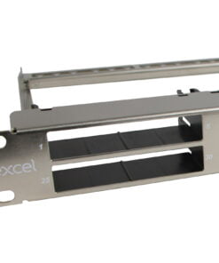 Excel ExpressNet Unloaded Modular Panel - 8-Module, 1U - Silver