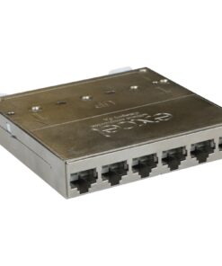 Excel Cat6A FTP Screened 6 Port ExpressNet Module IDC Punch down Silver