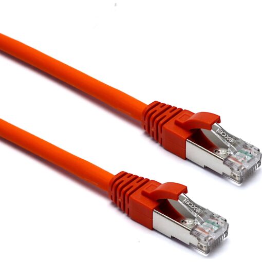 Excel Category 6A Patch Lead F/FTP Shielded LS0H Blade Booted 1m