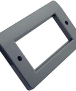Excel Office Double Gang Faceplate - Charcoal Grey