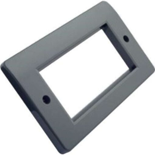 Excel Office Double Gang Faceplate - Charcoal Grey