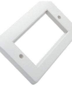 Excel Office Double Gang Faceplate - Office White