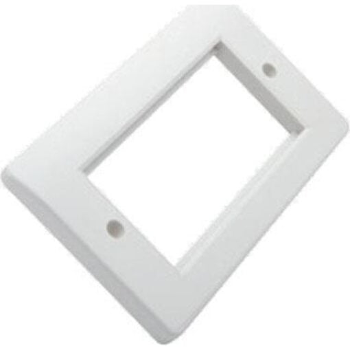 Excel Office Double Gang Faceplate - Office White