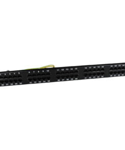 Excel Voice 50 Port 3-Pair RJ45 Patch Panel 1U Black