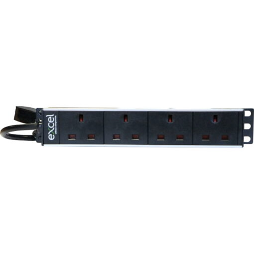 Excel 10" UK 4 way unswitched PDU