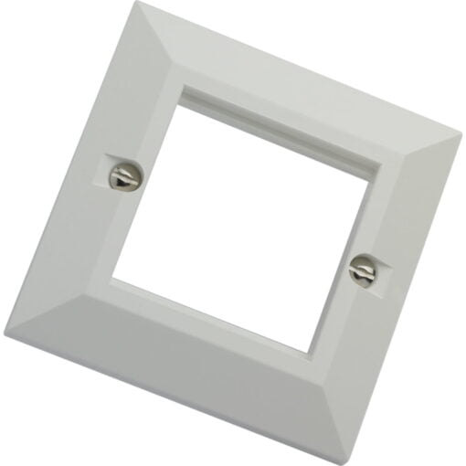 Excel White Single Gang Bevelled Plate without Blanks