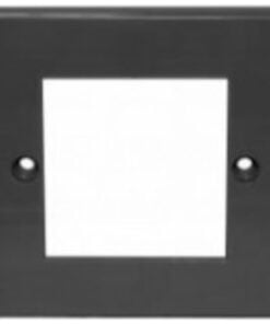 Excel Black Single Gang Flat Plate without Blanks