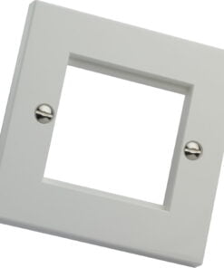 Excel White Single Gang Flat Plate without Blanks