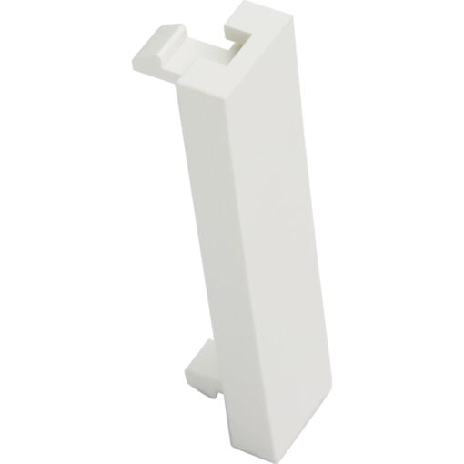 Excel White Half Width (12.5mm) Blank Plate