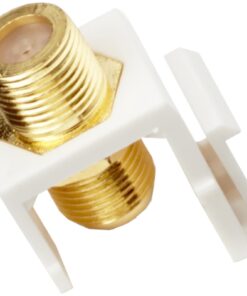 Excel 1 port 'F Type' Sat Coax Keystone Adaptor White