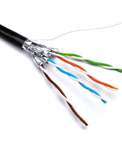 Excel Solid Cat6A Cable U/FTP PE External Fca 500m Reel - Black