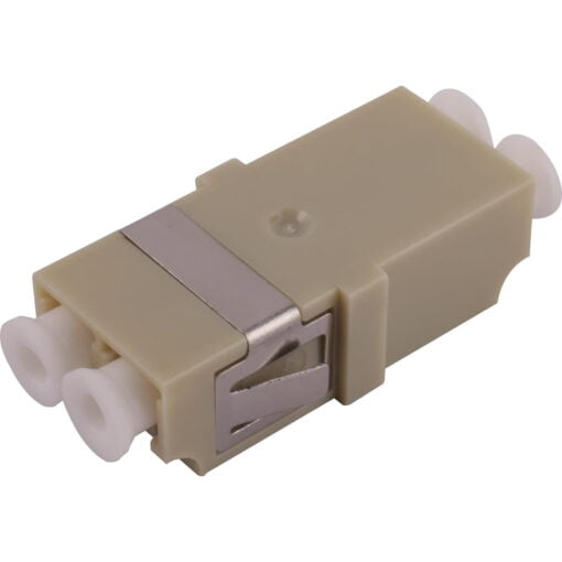 Enbeam LC Duplex Flangeless Multimode Adaptor - Beige