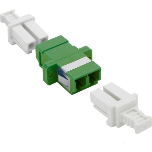 Enbeam LC/APC Duplex Singlemode Adaptor Green (6 Pack)