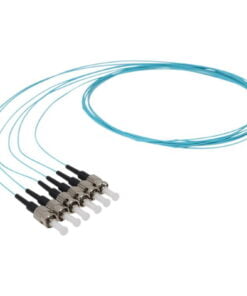 Enbeam Fibre Pigtail OM3 50/125 ST/UPC Aqua 12-pack - 1m