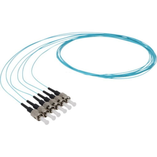 Enbeam Fibre Pigtail OM3 50/125 ST/UPC Aqua 12-pack - 1m