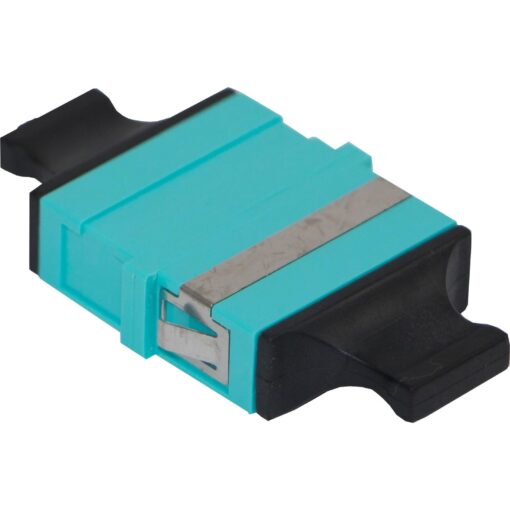 Enbeam SC Duplex Flangeless Multimode Adaptor Aqua (6-Pack)