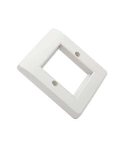 Excel Office Single Gang Faceplate with 2 Half Blanks Office White