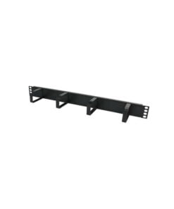 Cable Management Bar 1U 4 Vertical Metal Hoops