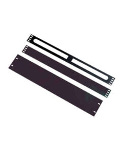 1U Letter Box Panel Black