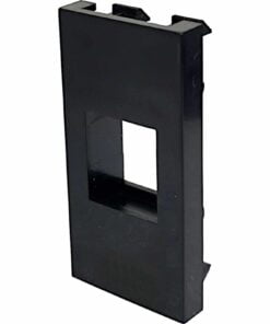 aura Euro Module 1 x Keystone port Unshuttered Black