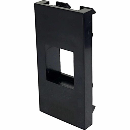 aura Euro Module 1 x Keystone port Unshuttered Black