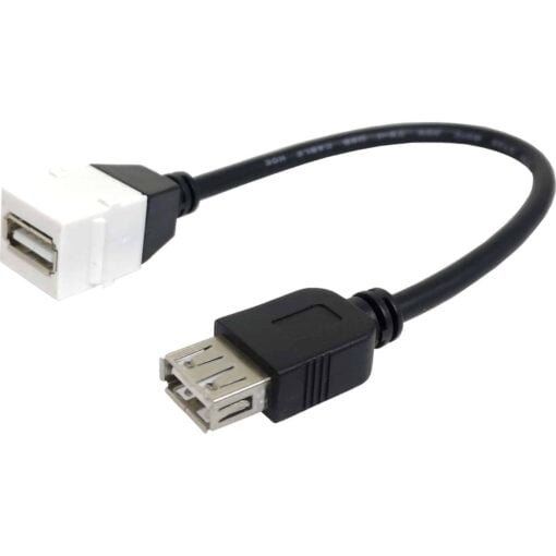 aura Keystone USB2.0 A to A Flylead White insert