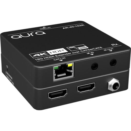 aura HDMI 2.0 Extender 4K 60Hz at 70m, IR Local Loop out, PoC, IR Pass-thru 2-Way