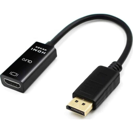 aura DisplayPort to HDMI High Speed 4K Adaptor Fly Lead Black