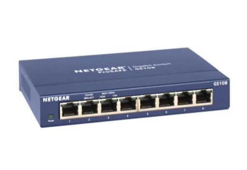 NETGEAR GS108 ProSAFE 8-Port Desktop Gigabit Switch