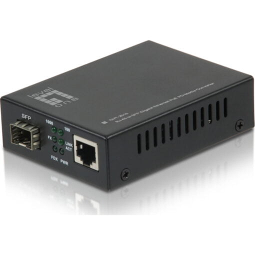 RJ45 to SFP Gigabit Media Converter, PoE PD