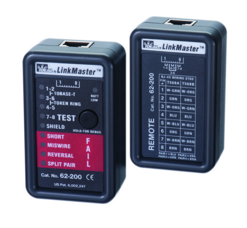 Linkmaster™ RJ-45 CAT5E/6 Wiremapper