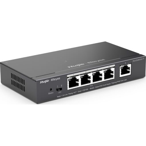 Ruijie Reyee 5 Port Gigabit Smart Cloud Mananged Switch 4x PoE+ 54 W