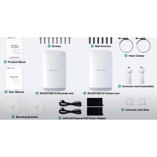 Ruijie Reyee 5 GHz Dual-stream 802.11ac 5 km Wireless Bridge - Image 4