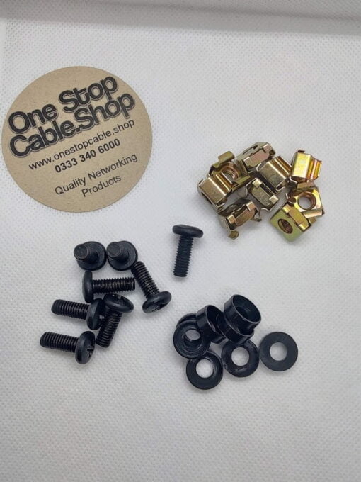 Cage Nuts Pack of 50 for 19" Profiles (Black)