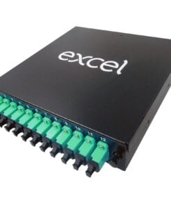 Enbeam 12 SC/APC Simplex (12 Fibres) Single Mode DIN Rail Box - Green