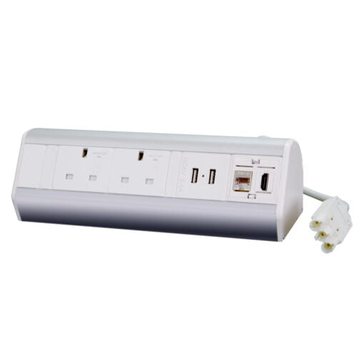 Desktop Power Extension White