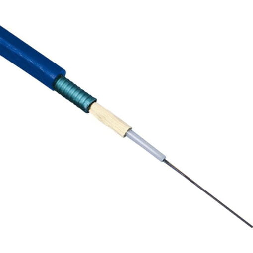 Enbeam OS2 Singlemode Armoured CST Fibre Optic Cable Loose Tube 24 Core 9/125 Cca Blue